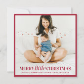 Joyeux Faire-part de naissance de Noël (Devant)