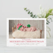 Joyeux Faire-part de naissance de Noël Li (Debout devant)