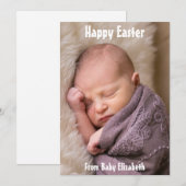 Joyeux Faire-part de Pâques (Devant / Derrière)