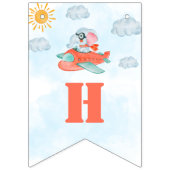 Joyeux fête pilote d'éléphant du drapeau à flots d (Deuxième drapeau)