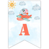 Joyeux fête pilote d'éléphant du drapeau à flots d (Troisième drapeau)