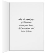 Joyeux feu de Noël brûlant coeur (Intérieur (Droit))