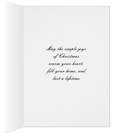 Joyeux feu de Noël brûlant coeur (Intérieur (Droit))