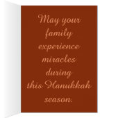 Joyeux feu festif Hanoukka (Intérieur (Droit))