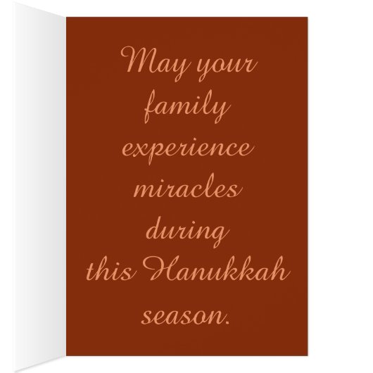 Joyeux feu festif Hanoukka (Intérieur (Droit))