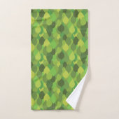 Joyeux Feuilles luxuriants - motif de surface tran (Serviette à main)