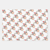 Joyeux feuillets papier d'enveloppement d'orignal  (Devant 3)