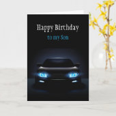 Joyeux Fils Anniversaire Nouvelle voiture carte ex (Fleur jaune)