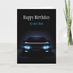 Joyeux Fils Anniversaire Nouvelle voiture carte ex