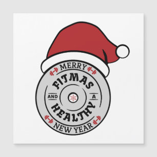 Joyeux Fitmas et Healty Nouvel An Carte de Noël