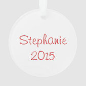 Joyeux Fitness Wreath Acryllique Circle Ornament (dos)