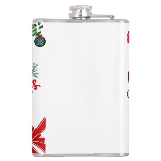 Joyeux flacon de vin de Noël (Dos)