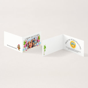 Joyeux Flamant rose de vacances Famille Photo #hol