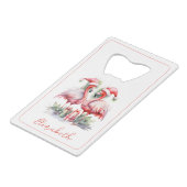 Joyeux Flamants roses roses de Noël (Dos Angle)