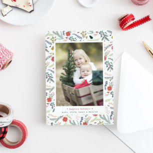 Joyeux Foliage Carte photo de vacances