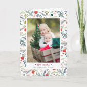 Joyeux Foliage | Carte photo de vacances plié (Devant)