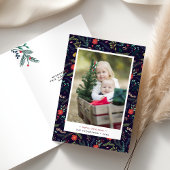 Joyeux Foliage | Carte photo de vacances plié