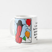 Joyeux frère d'anniversaire sur la tasse de café b (Devant gauche)