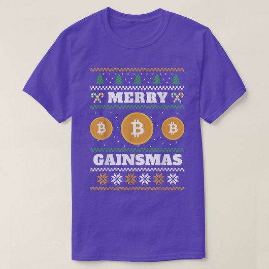 Joyeux Gainsmas Bitcoin Vilain Sweat de Noël (Design devant)