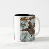 Joyeux gâteau de Noël à deux tons de café Mug (Devant droit)