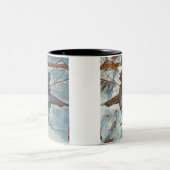 Joyeux gâteau de Noël à deux tons de café Mug (Centre)