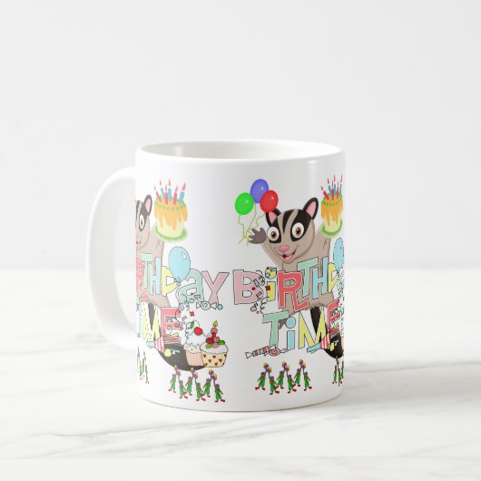 Joyeux gâteau Possum de Mug Anniversaire (Devant gauche)