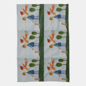 Joyeux gens peindre la serviette de thé (Vertical)