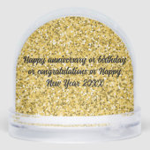 Joyeux Globe des neiges du Nouvel An (Arrière)