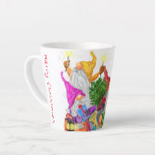 Joyeux Gnomes Latte Mug de Noël (Angle gauche)