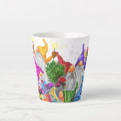 Joyeux Gnomes Latte Mug de Noël (Devant)
