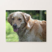 Joyeux Golden Retriever Chien Jigsaw Puzzle Puzzle (Horizontal)