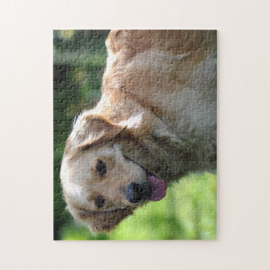 Joyeux Golden Retriever Chien Jigsaw Puzzle Puzzle (Vertical)