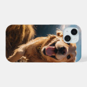 Joyeux Golden Retriever en cours (Verso Horizontal)