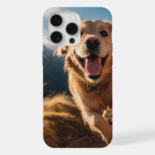 Joyeux Golden Retriever en cours