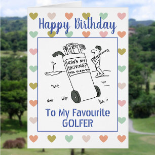 Joyeux golfeur d'anniversaire