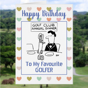 Joyeux golfeur d'anniversaire