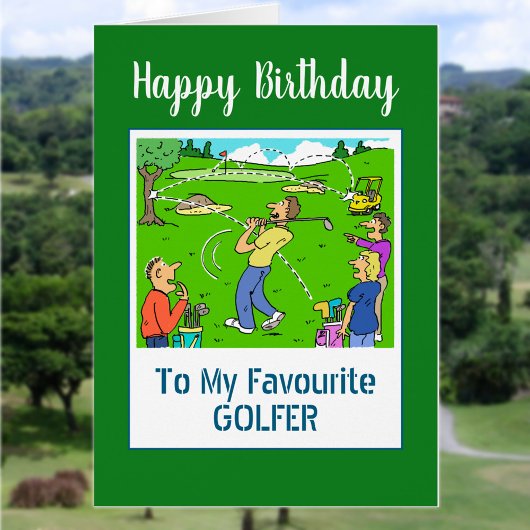 Joyeux golfeur d'anniversaire