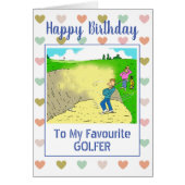 Joyeux golfeur d'anniversaire (Devant)