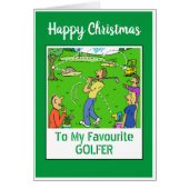 Joyeux golfeur de Noël (Devant)