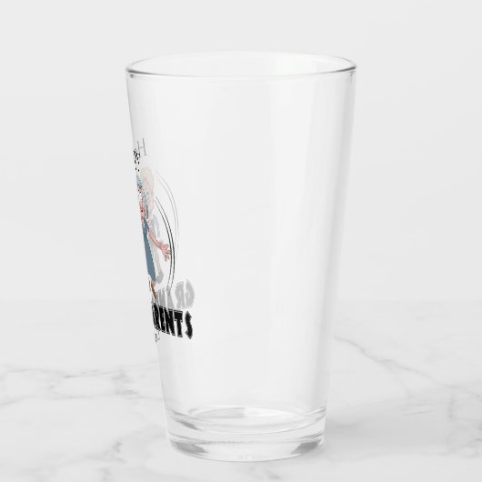 Joyeux Grand-parents Jour Verre (Gauche)