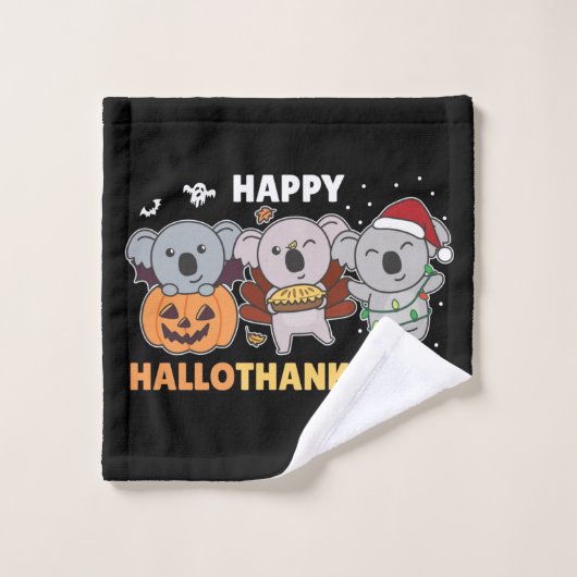 Joyeux Hallothanksmas Koalas Noël Koala Wash C (Gant de toilette)