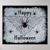 Joyeux Halloween Affiche Toile d'Araignée Veuve No (Devant)