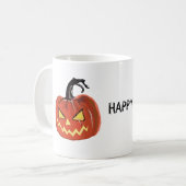 Joyeux Halloween Art Citrouille effrayant Mug (Devant gauche)