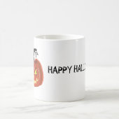 Joyeux Halloween Art Citrouille effrayant Mug (Centre)