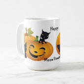 Joyeux Halloween Black Kitty Mug (Devant gauche)