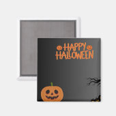 Joyeux Halloween Black Magnet (Recto/Verso)