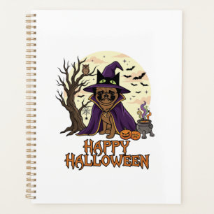 Joyeux Halloween Carlin Chapeau de Sorcière Chaudr