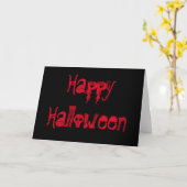 Joyeux Halloween, carte (Fleur jaune)
