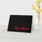 Joyeux Halloween, carte (Fleur jaune)