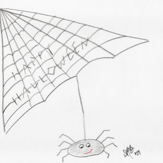 Joyeux Halloween - Carte araignée